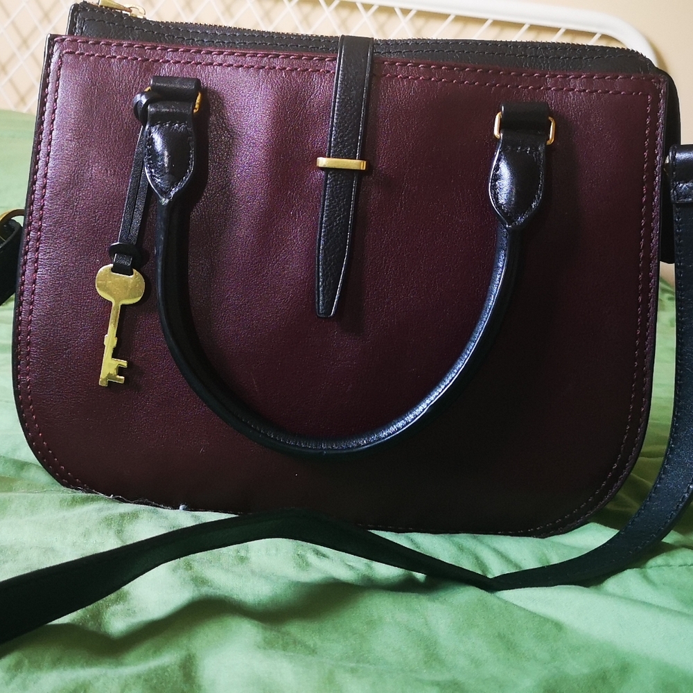 Fossil Ryder leather satchel